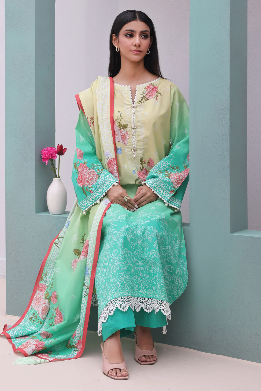 Shirt Shalwar Dupatta - 0043 - Image 3