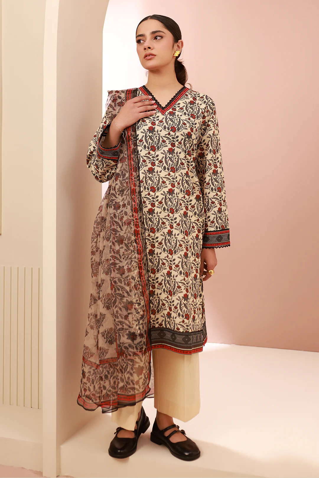 Shirt Shalwar Dupatta - 0658 - Image 3