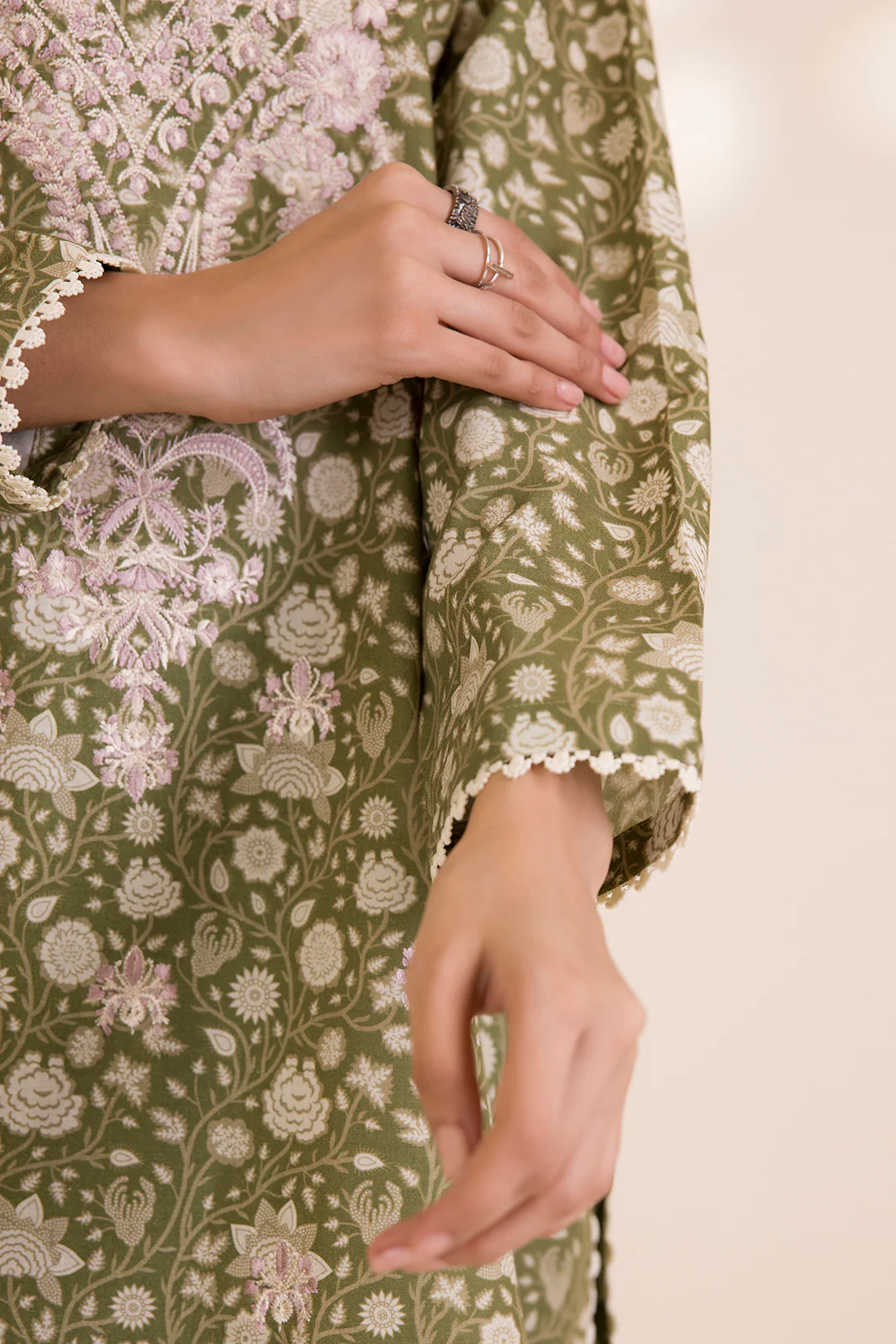 Embroidered Shirt Shalwar Dupatta - 0041 - Image 5