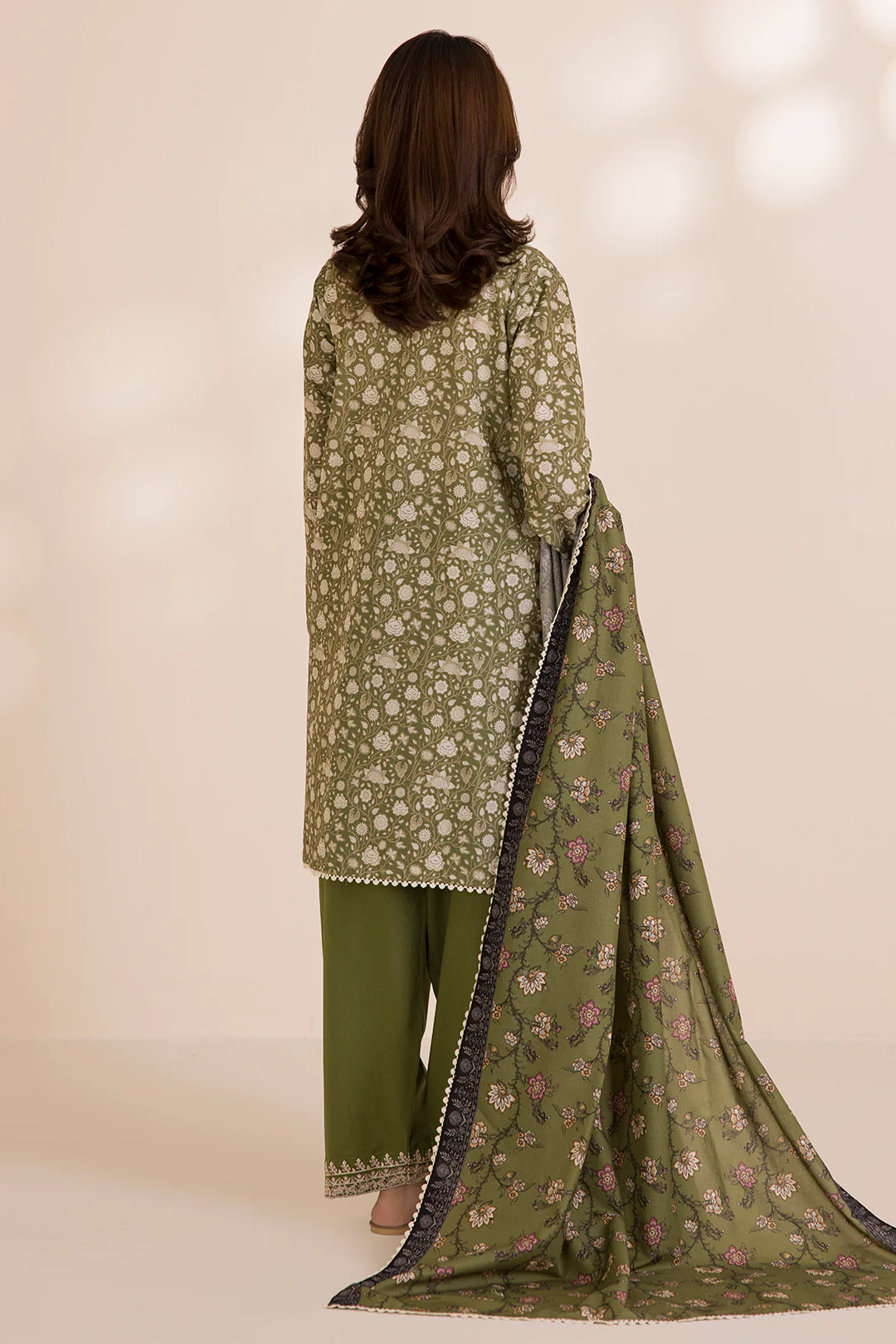 Embroidered Shirt Shalwar Dupatta - 0041 - Image 7