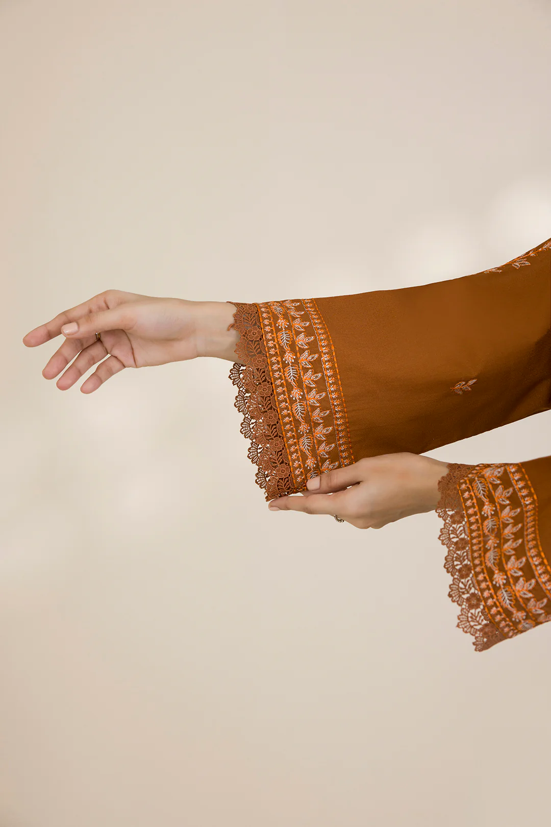 Embroidered Shirt Shalwar Dupatta - 0045 - Image 10