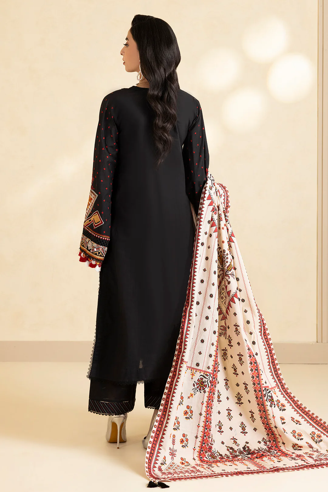 Embroidered Shirt Shalwar Dupatta - 0049 - Image 10