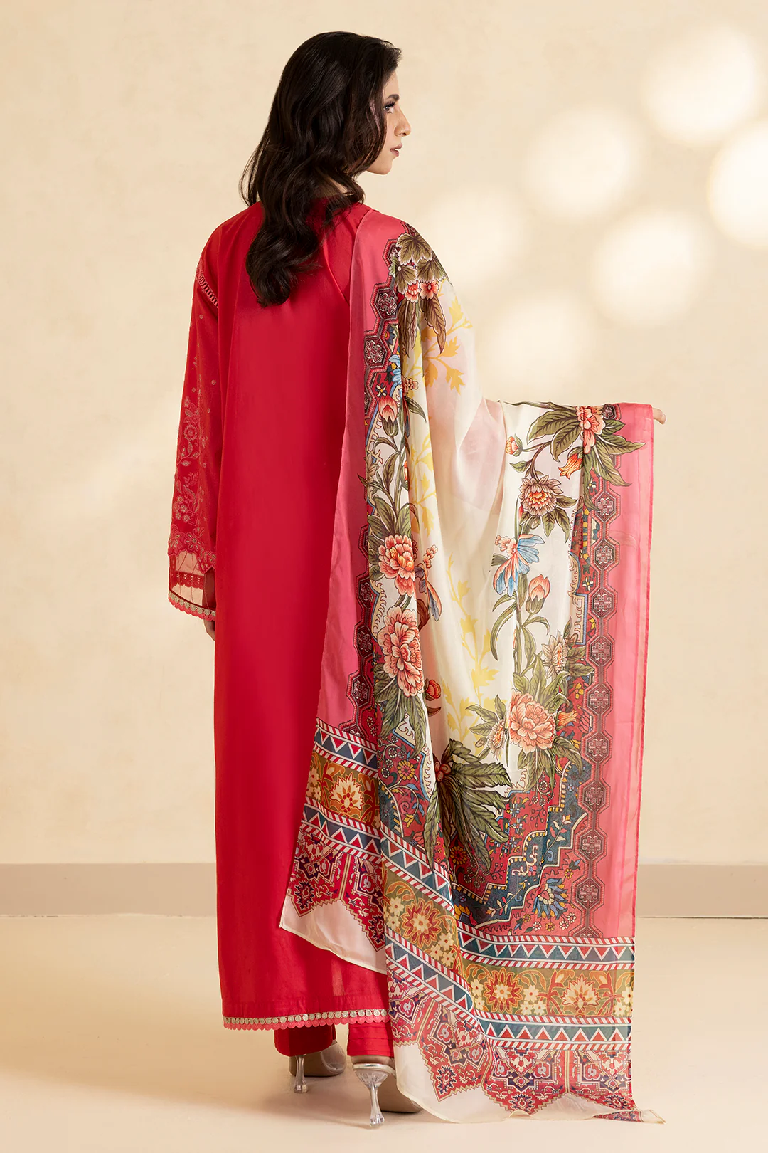 Embroidered Shirt Shalwar Dupatta - 0051 - Image 6