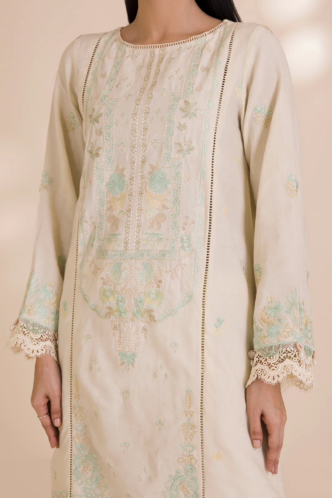 Embroidered Shirt Shalwar Dupatta - 0052 - Image 6