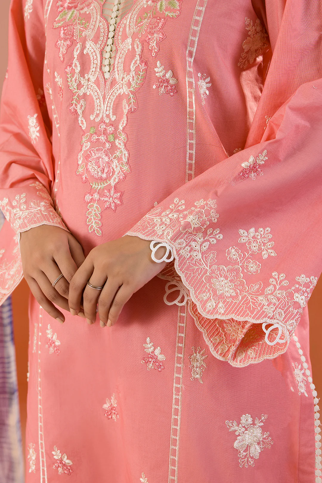 Embroidered Shirt Shalwar Dupatta - 0058 - Image 9