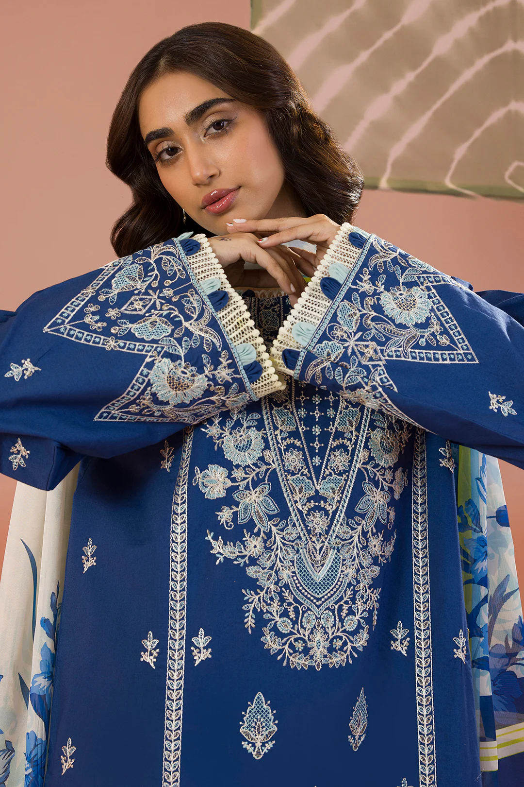 Embroidered Shirt Shalwar Dupatta - 0059 - Image 2