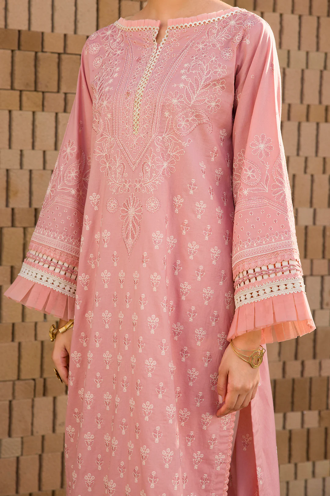 Embroidered Shirt Shalwar Dupatta - 0072 - Image 10