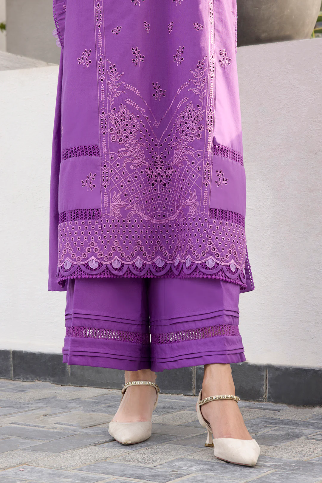 Embroidered Shirt Shalwar Dupatta - 0077 - Image 9