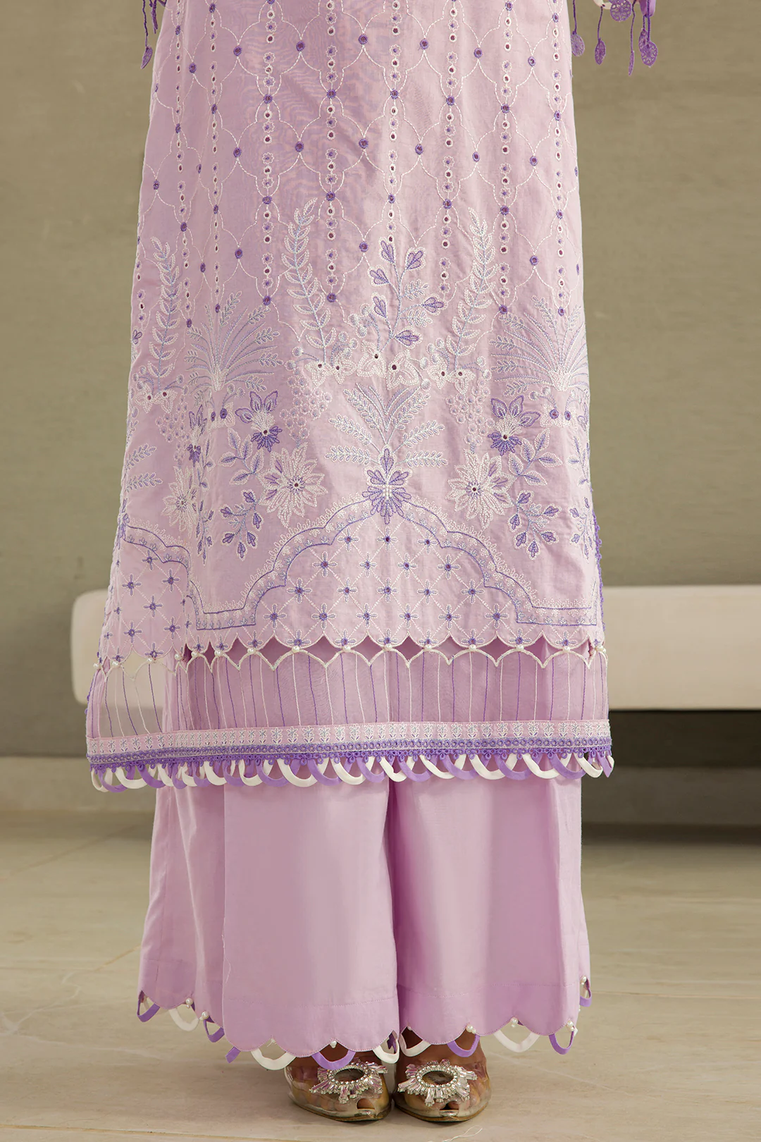 Embroidered Shirt Shalwar Dupatta - 0082 - Image 17