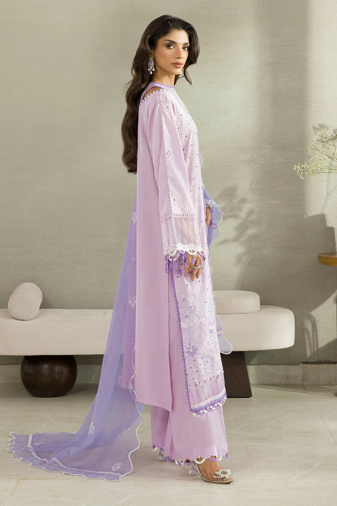 Embroidered Shirt Shalwar Dupatta - 0082 - Image 20