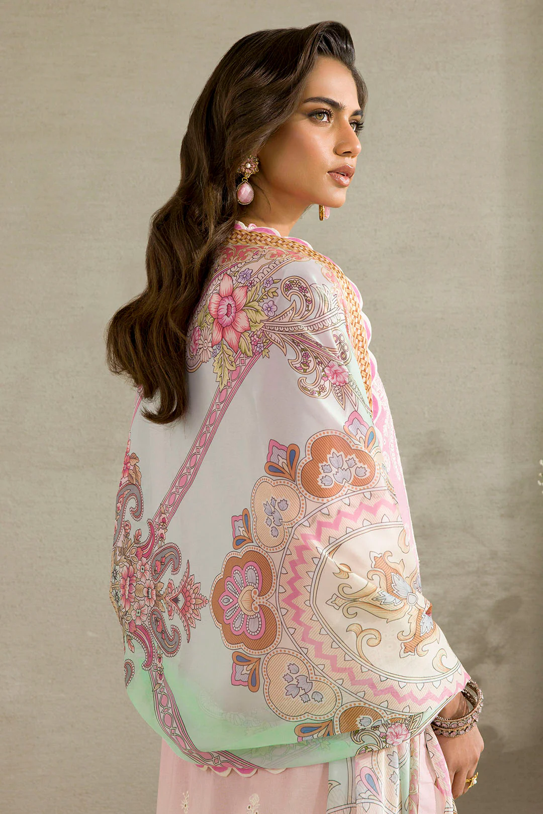 Embroidered Shirt Shalwar Dupatta - 0083 - Image 8