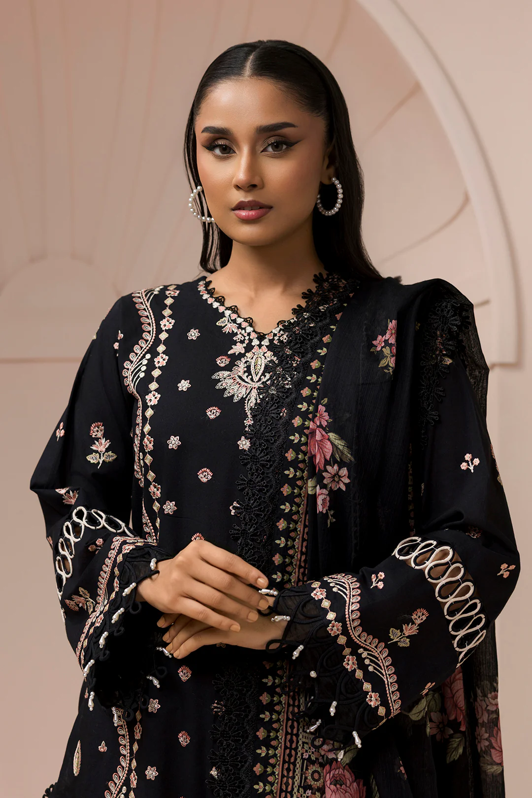 Embroidered Shirt Shalwar Dupatta - 0212