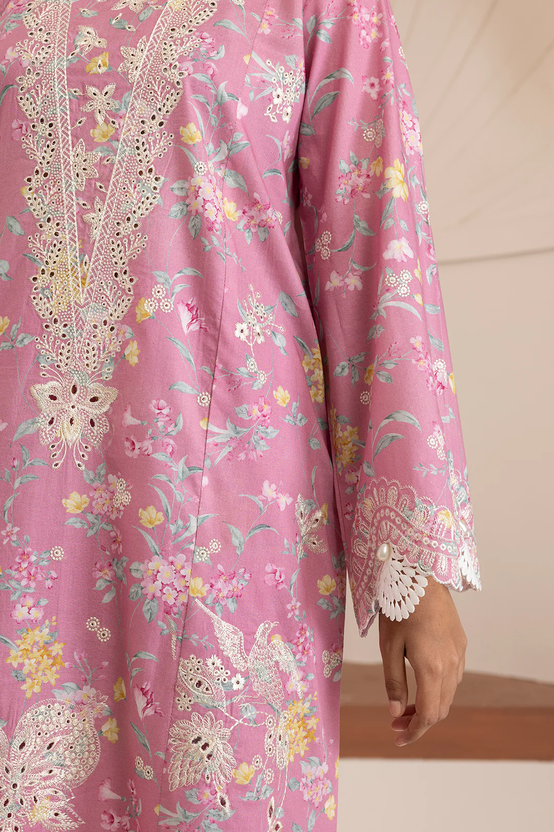 Embroidered Shirt Shalwar Dupatta - 0217 - Image 6
