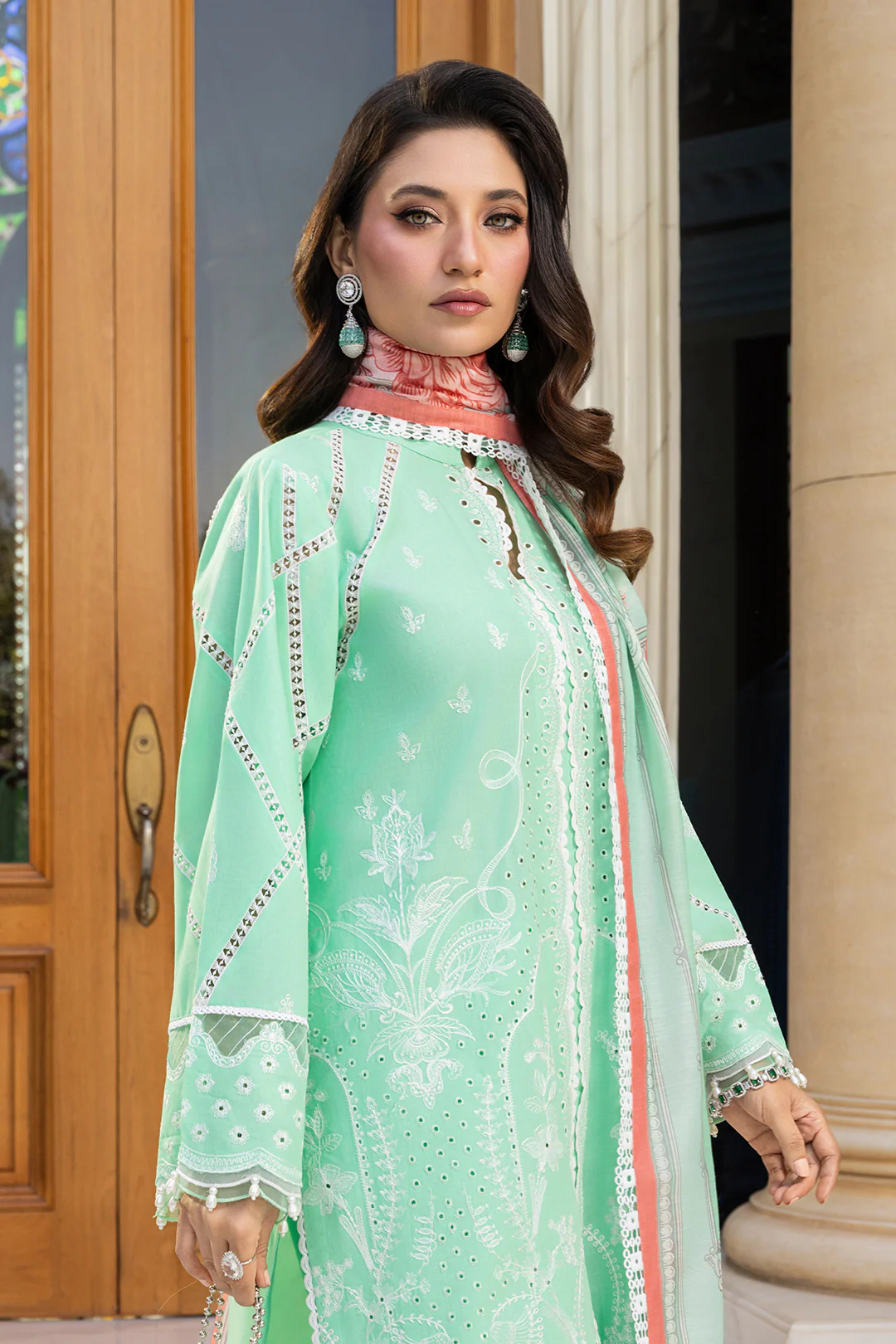 Embroidered Shirt Shalwar Dupatta - 4007 - Image 18