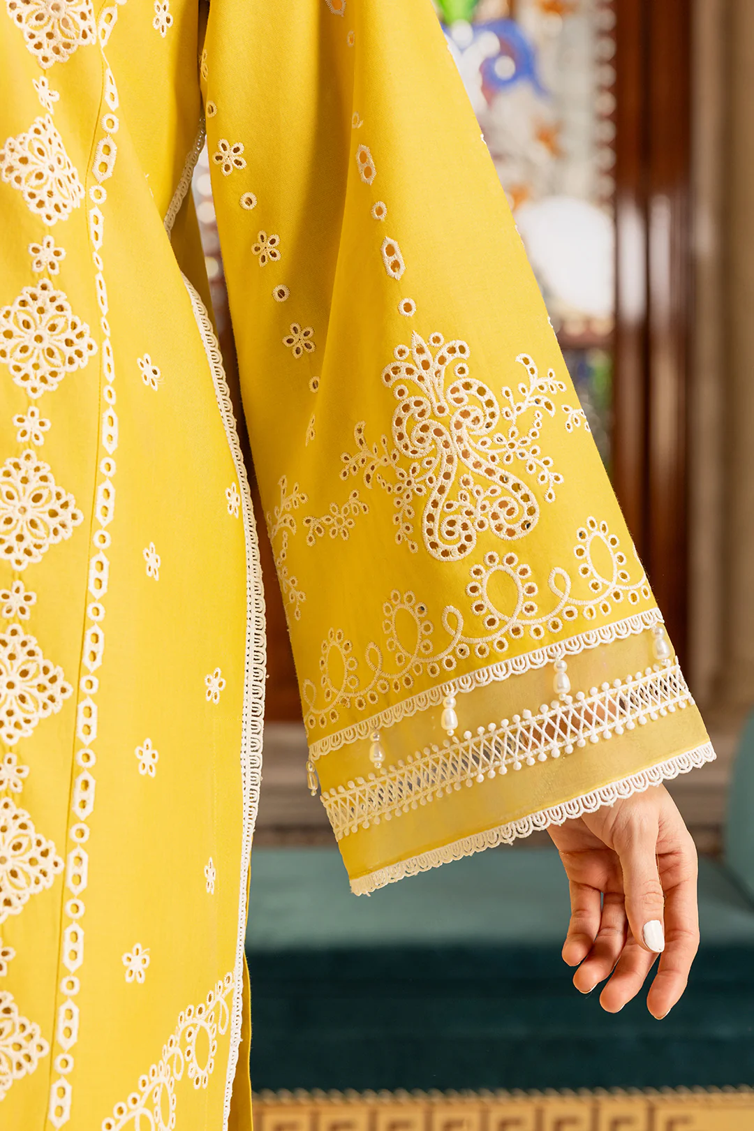 Embroidered Shirt Shalwar Dupatta - 4015 - Image 7