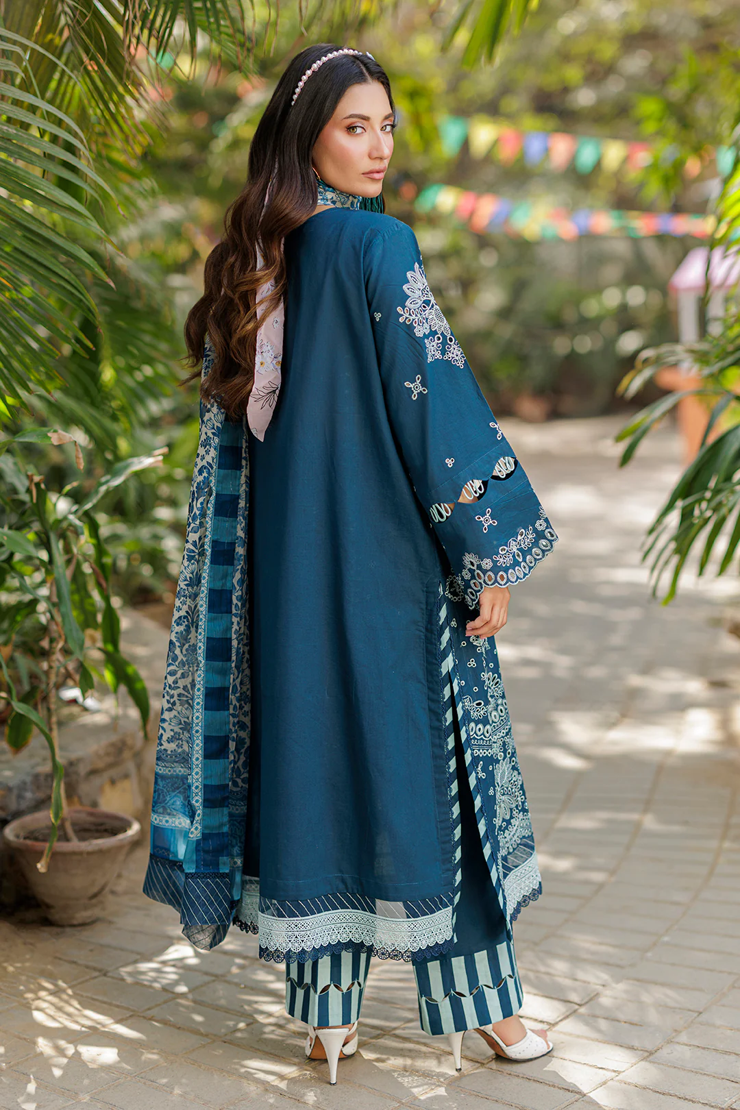 Embroidered Shirt Shalwar Dupatta - 4016 - Image 12