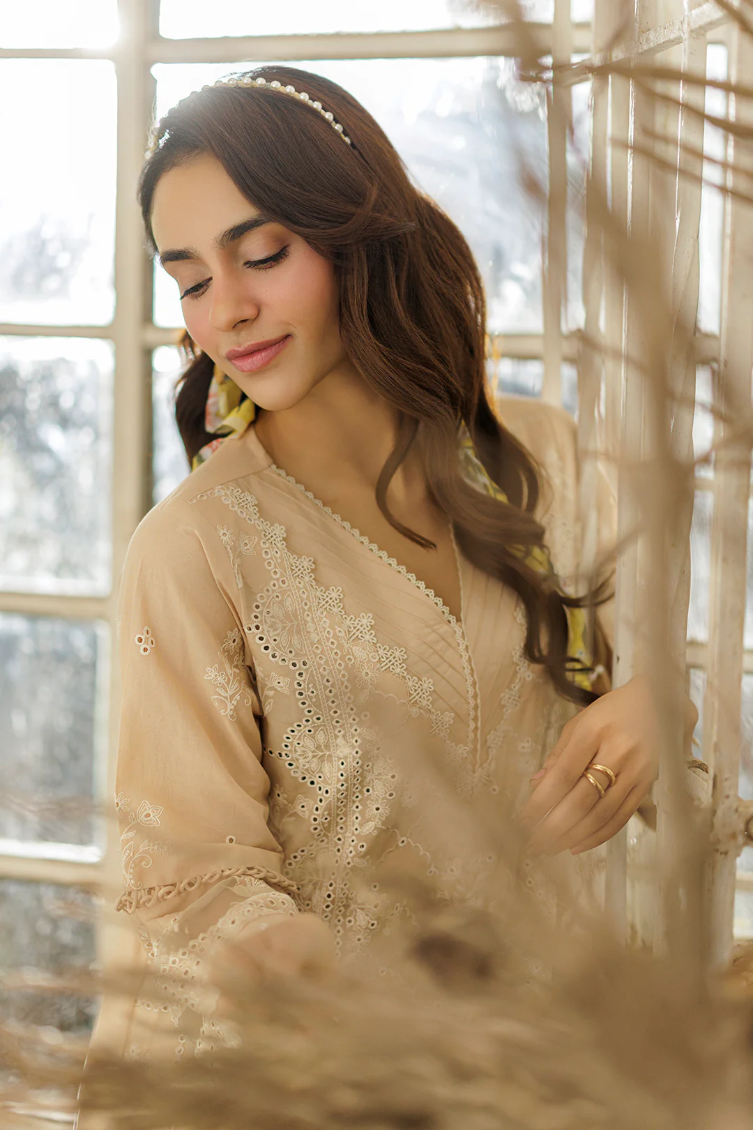Embroidered Shirt Shalwar Dupatta - 4018 - Image 6