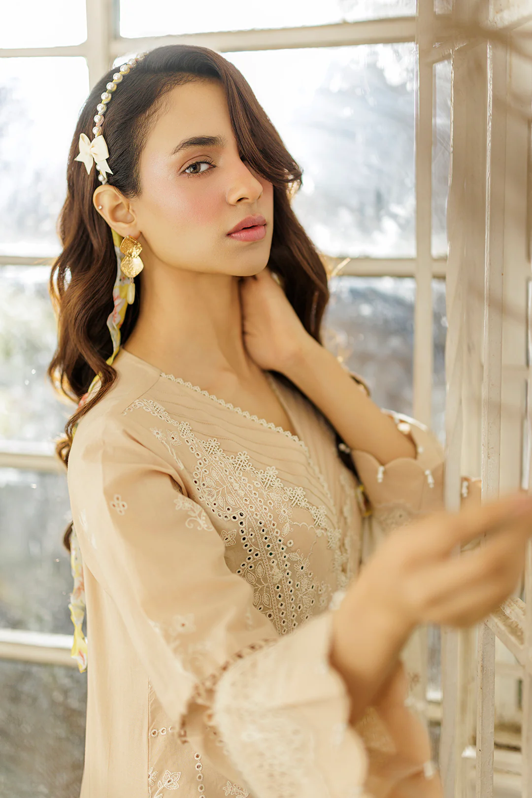 Embroidered Shirt Shalwar Dupatta - 4018 - Image 8