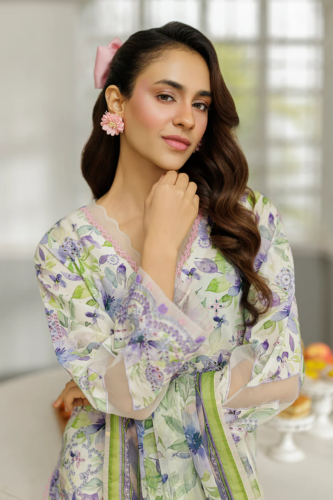 Embroidered Shirt Shalwar Dupatta - 4020 - Image 2