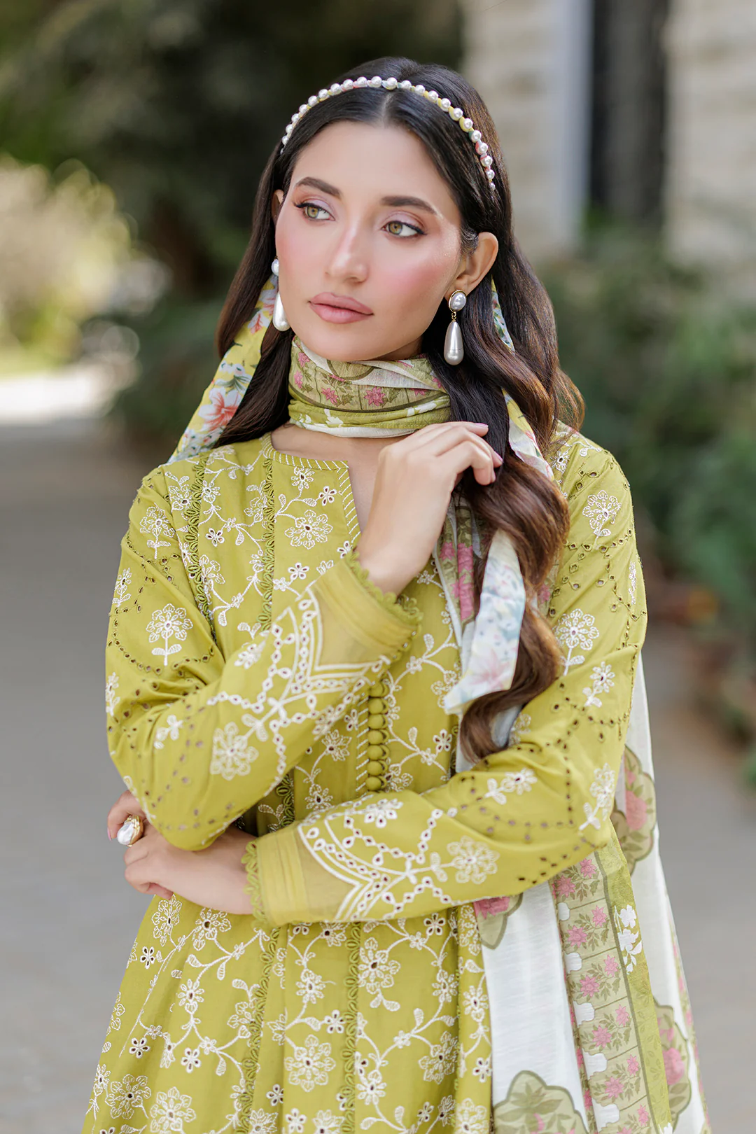 Embroidered Shirt Shalwar Dupatta - 4023 - Image 5