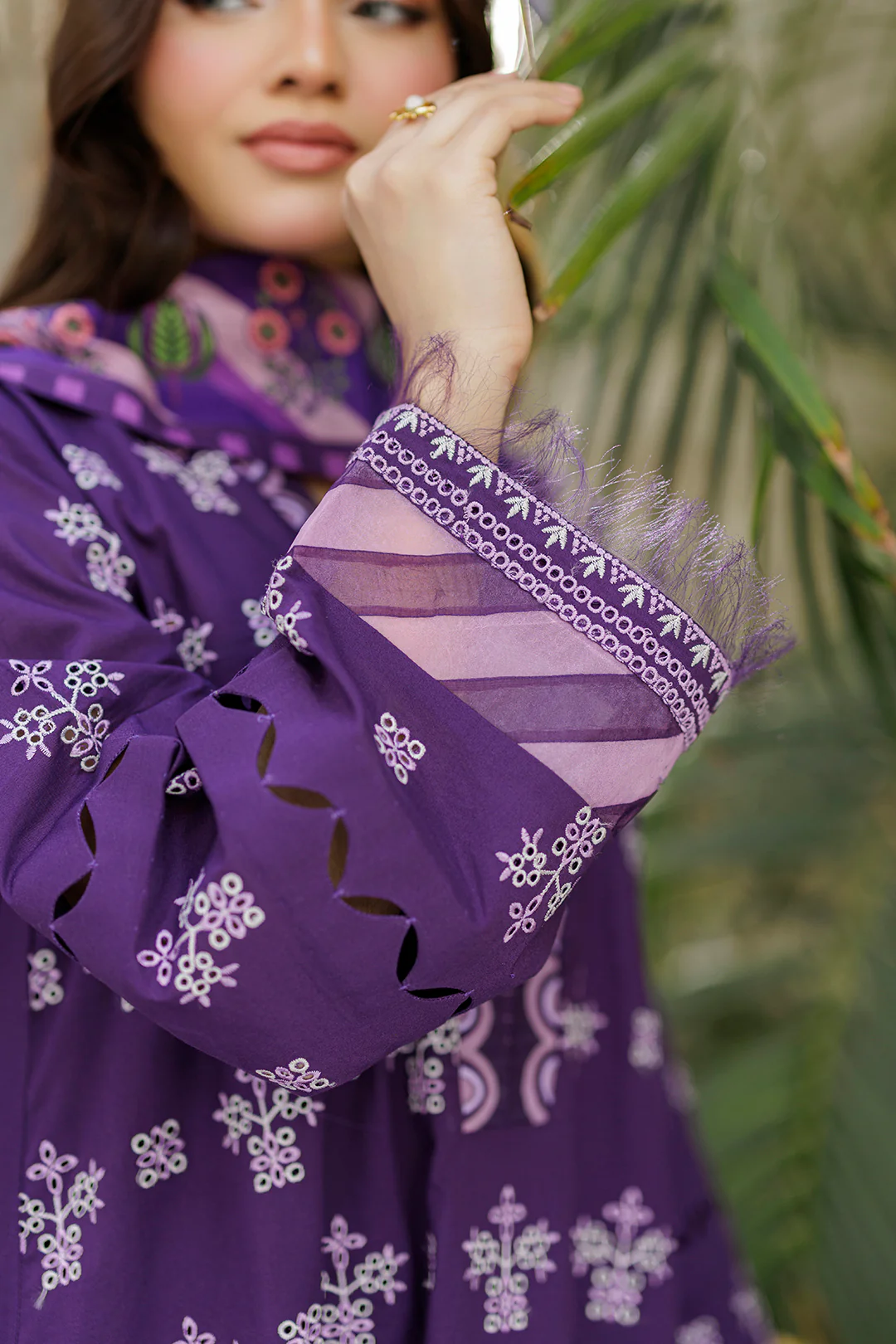 Embroidered Shirt Shalwar Dupatta - 4025 - Image 5