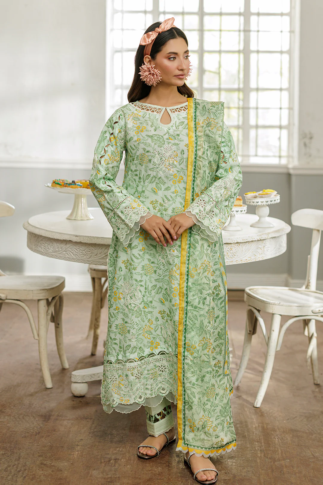 Embroidered Shirt Shalwar Dupatta - 4026