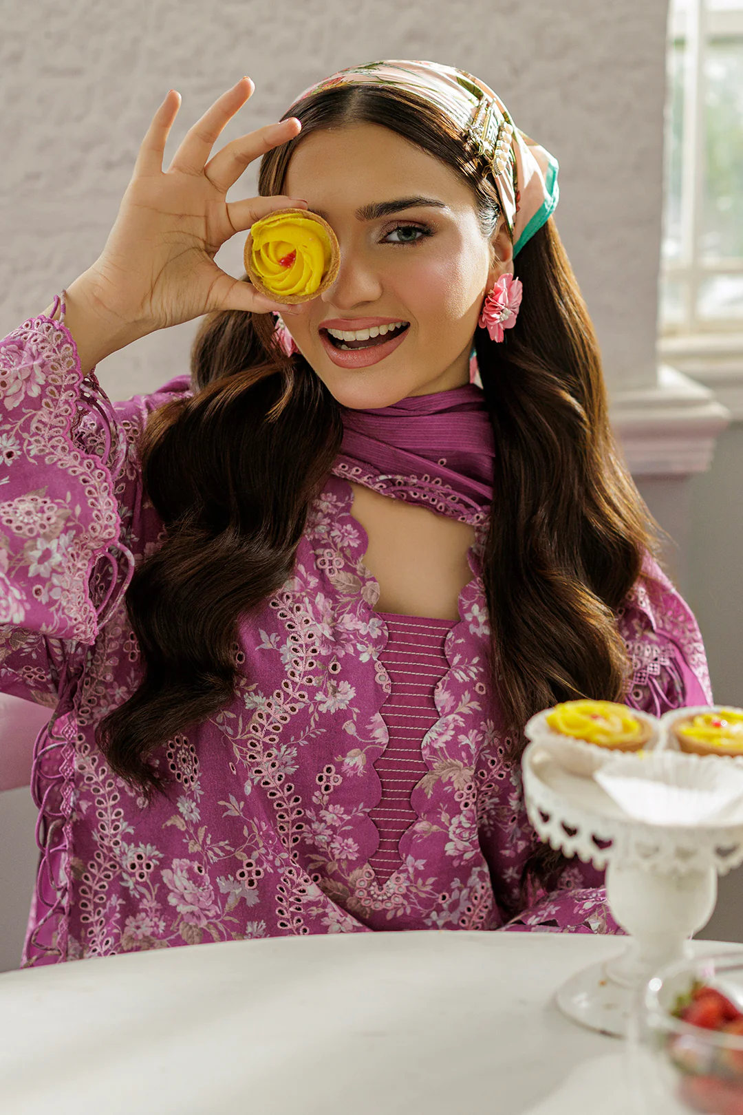 Embroidered Shirt Shalwar Dupatta - 4027 - Image 5