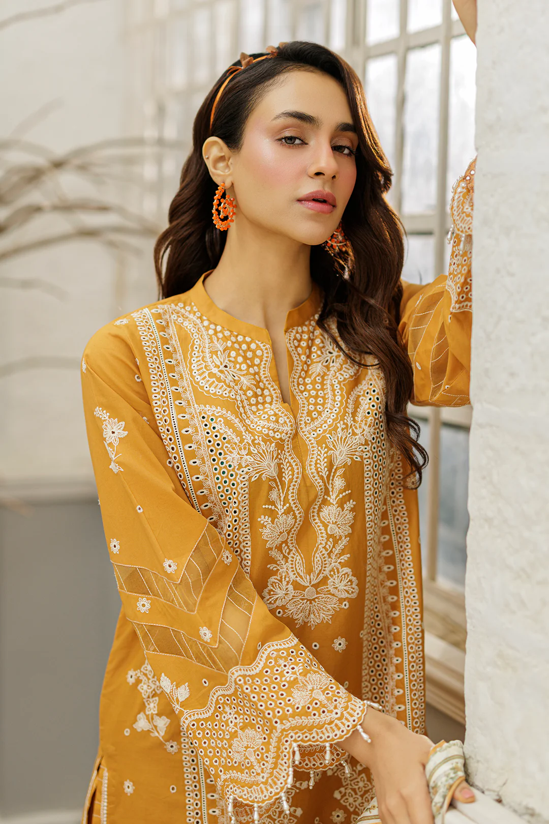 Embroidered Shirt Shalwar Dupatta - 4032 - Image 2