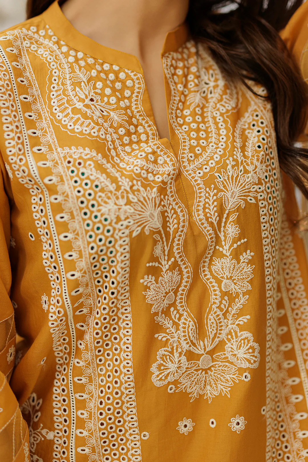Embroidered Shirt Shalwar Dupatta - 4032 - Image 5