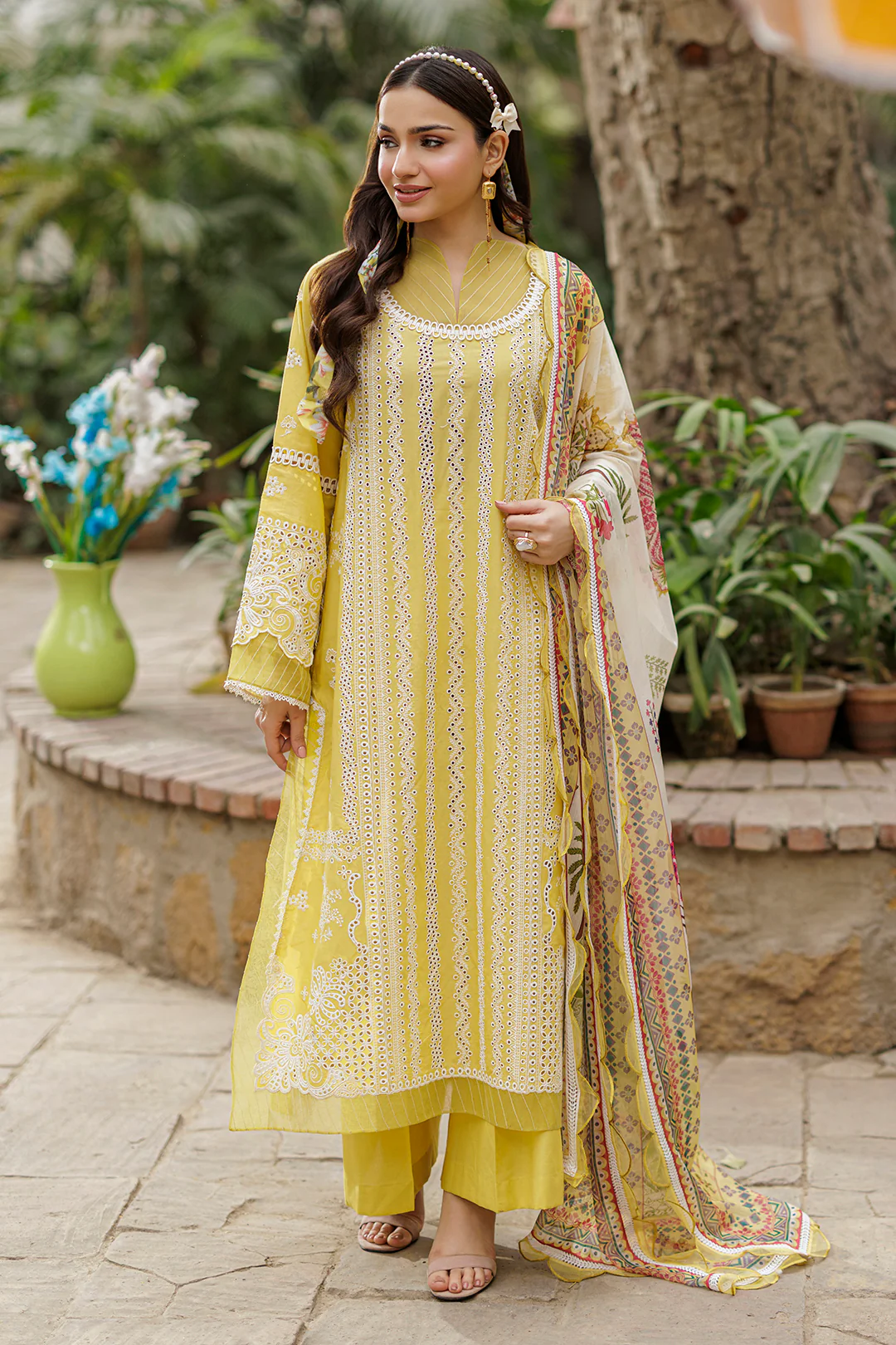 Embroidered Shirt Shalwar Dupatta - 4037