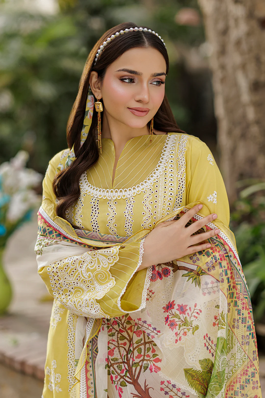 Embroidered Shirt Shalwar Dupatta - 4037 - Image 2
