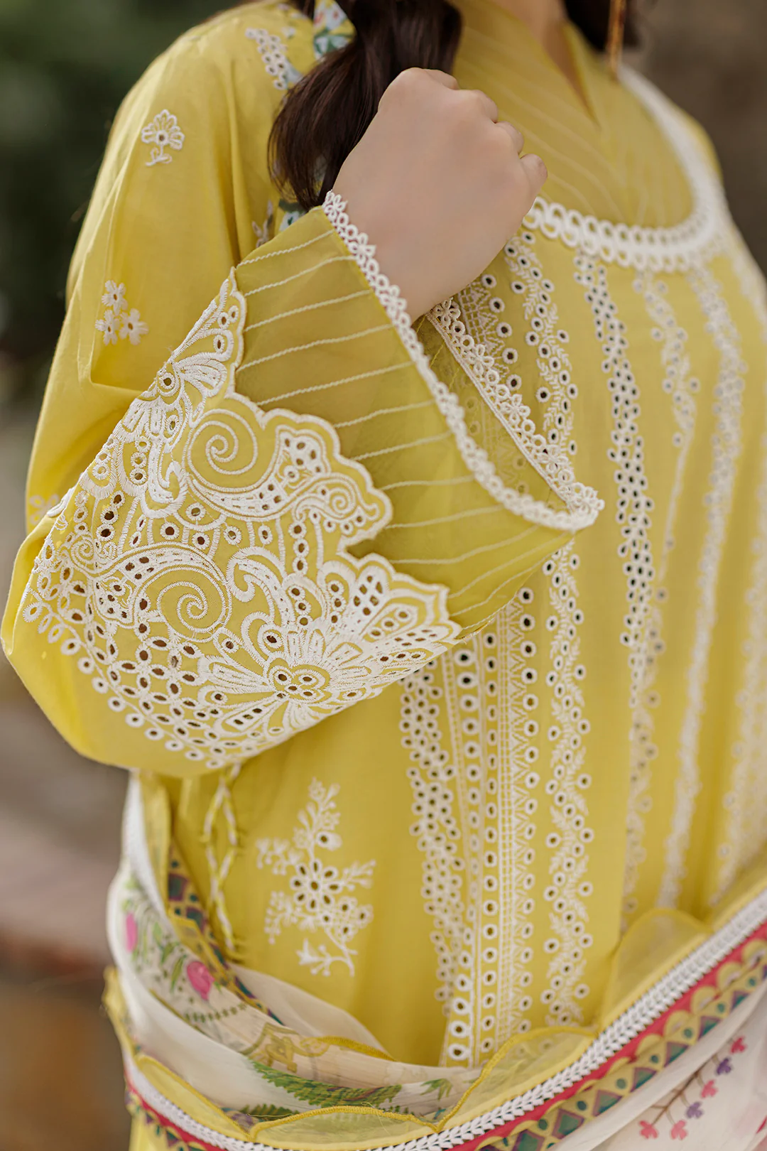 Embroidered Shirt Shalwar Dupatta - 4037 - Image 4