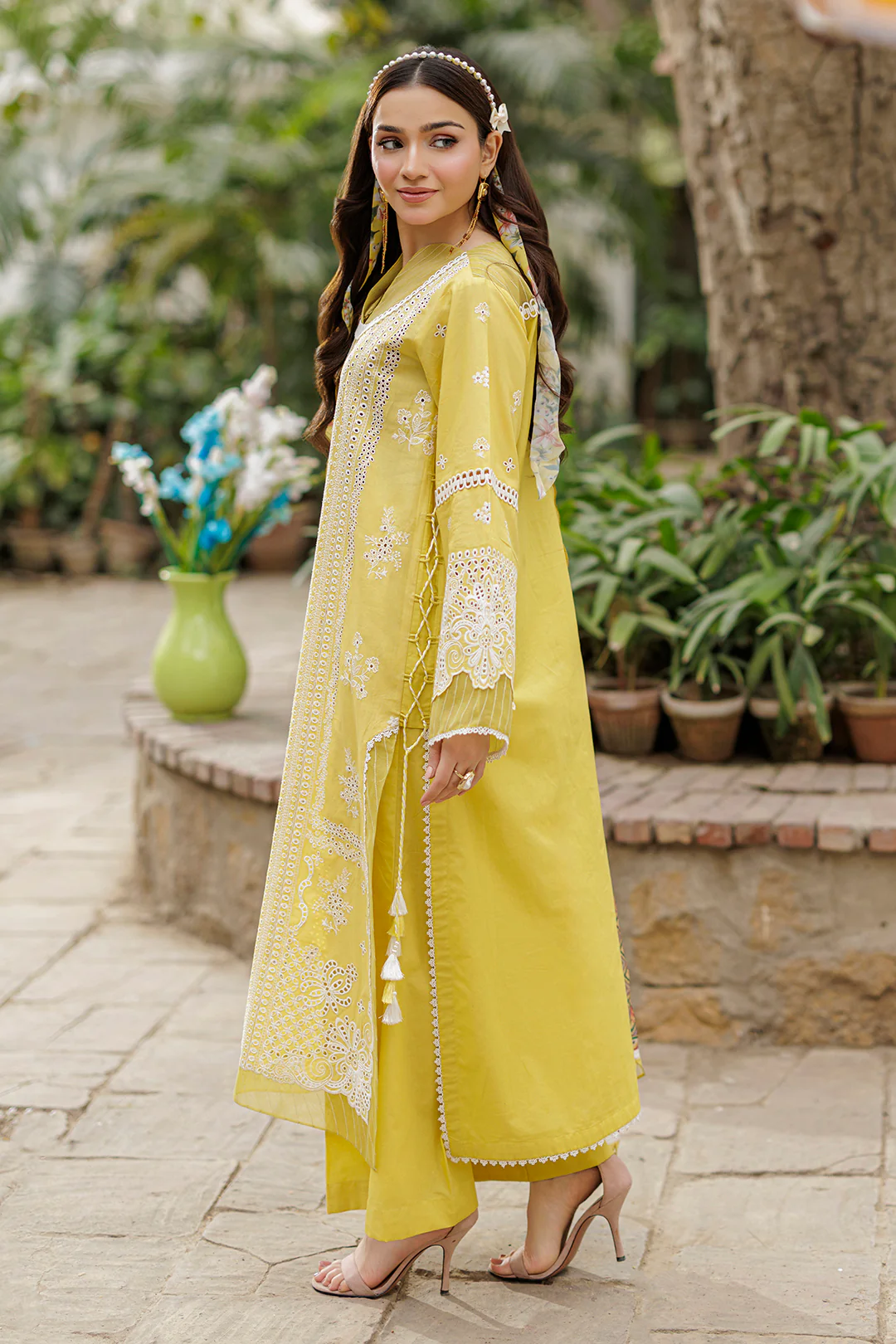 Embroidered Shirt Shalwar Dupatta - 4037 - Image 5