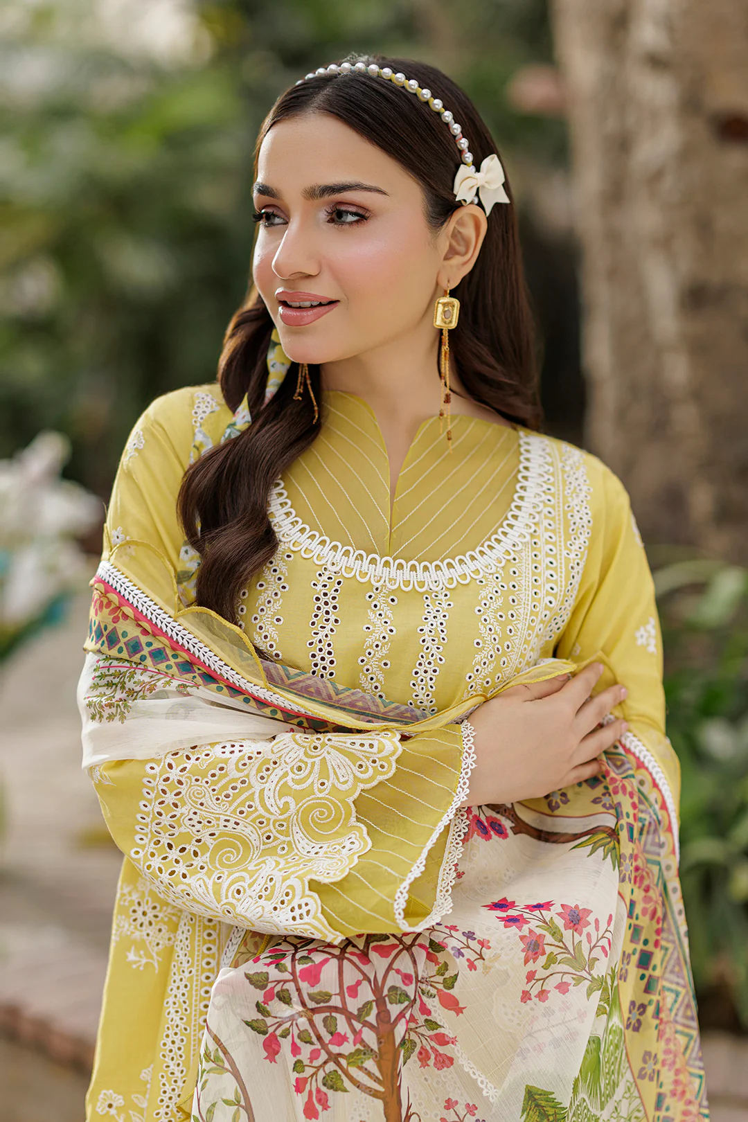 Embroidered Shirt Shalwar Dupatta - 4037 - Image 7