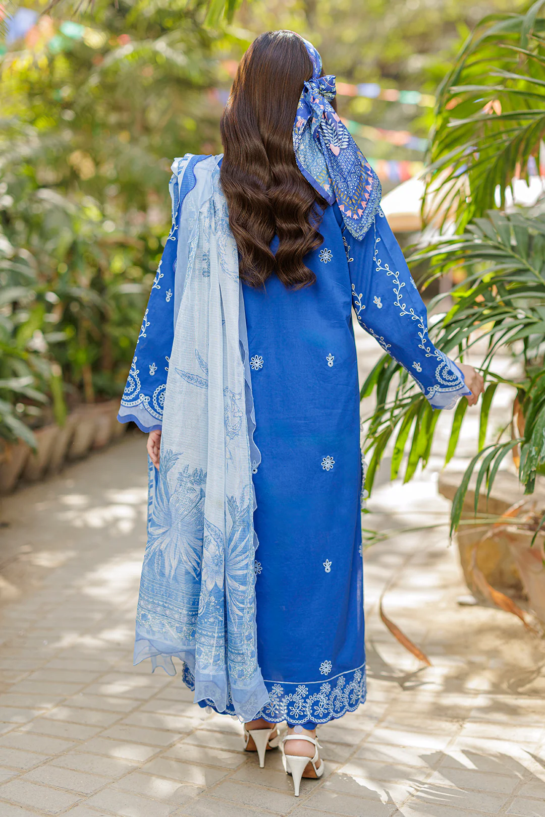 Embroidered Shirt Shalwar Dupatta - 4043 - Image 6