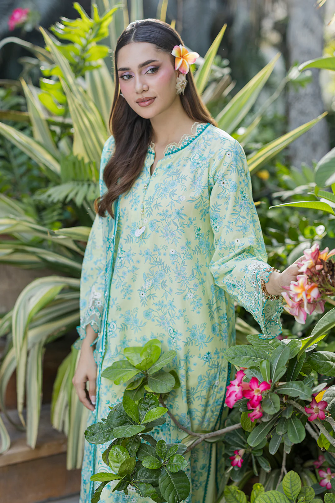 Embroidered Shirt Shalwar Dupatta - 4075 - Image 3