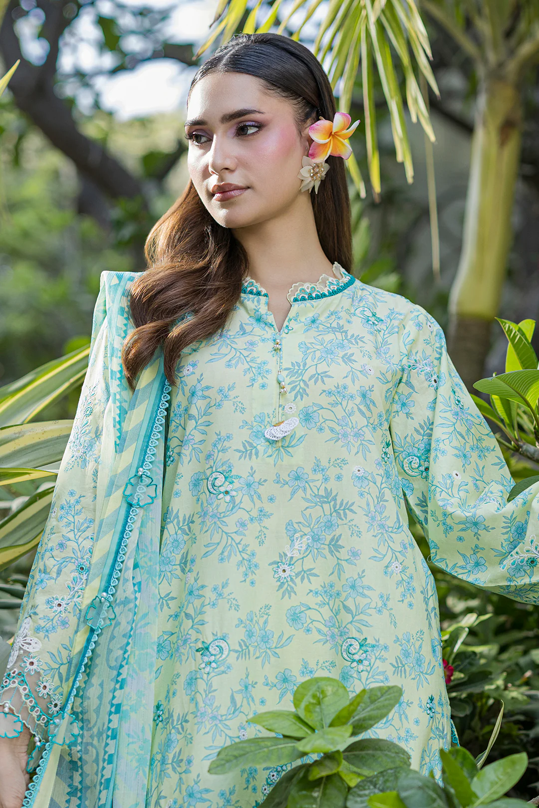 Embroidered Shirt Shalwar Dupatta - 4075 - Image 4