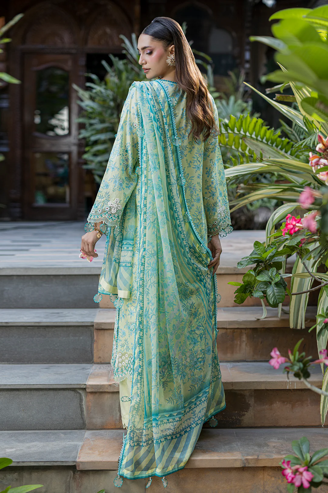 Embroidered Shirt Shalwar Dupatta - 4075 - Image 6