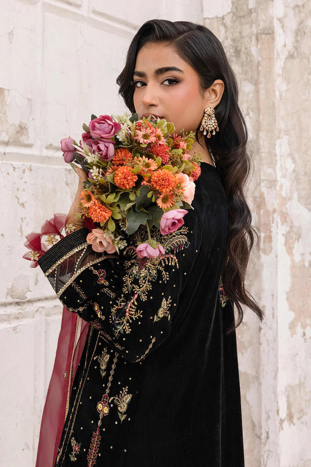Embroidered Shirt Shalwar Dupatta - 4197 - Image 11