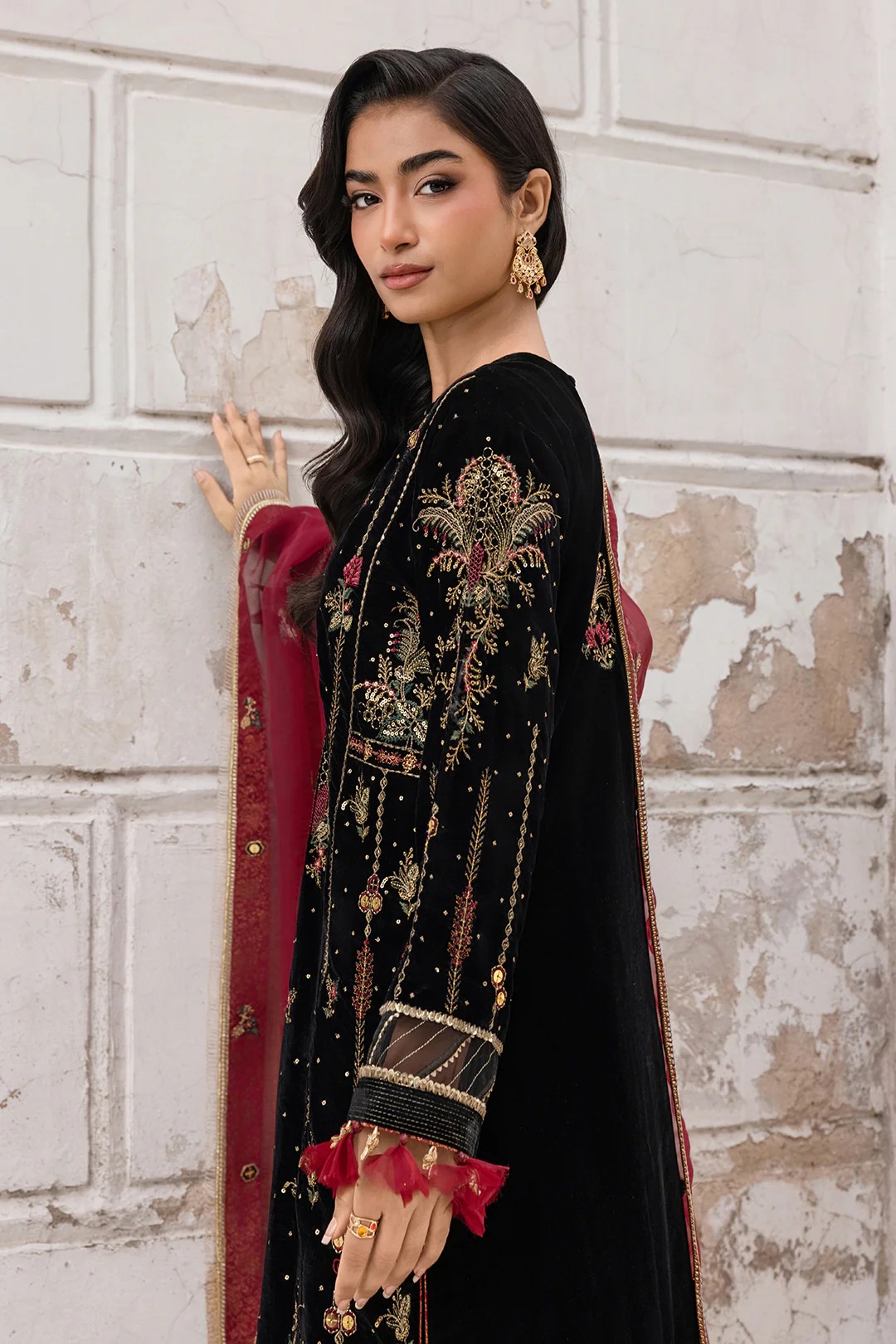 Embroidered Shirt Shalwar Dupatta - 4197 - Image 19