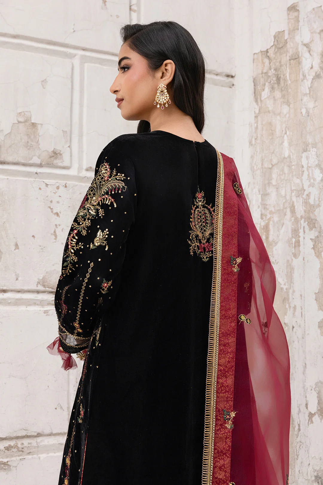 Embroidered Shirt Shalwar Dupatta - 4197 - Image 20