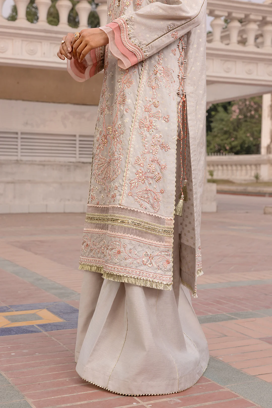 Embroidered Shirt Shalwar Dupatta - 4199 - Image 6