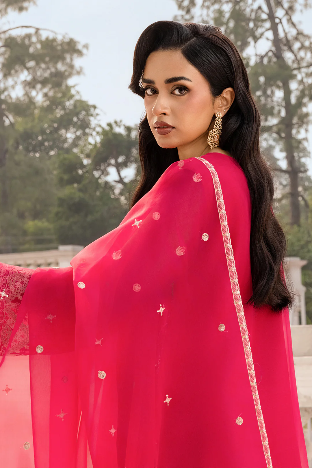 Embroidered Shirt Shalwar Dupatta - 4202 - Image 17