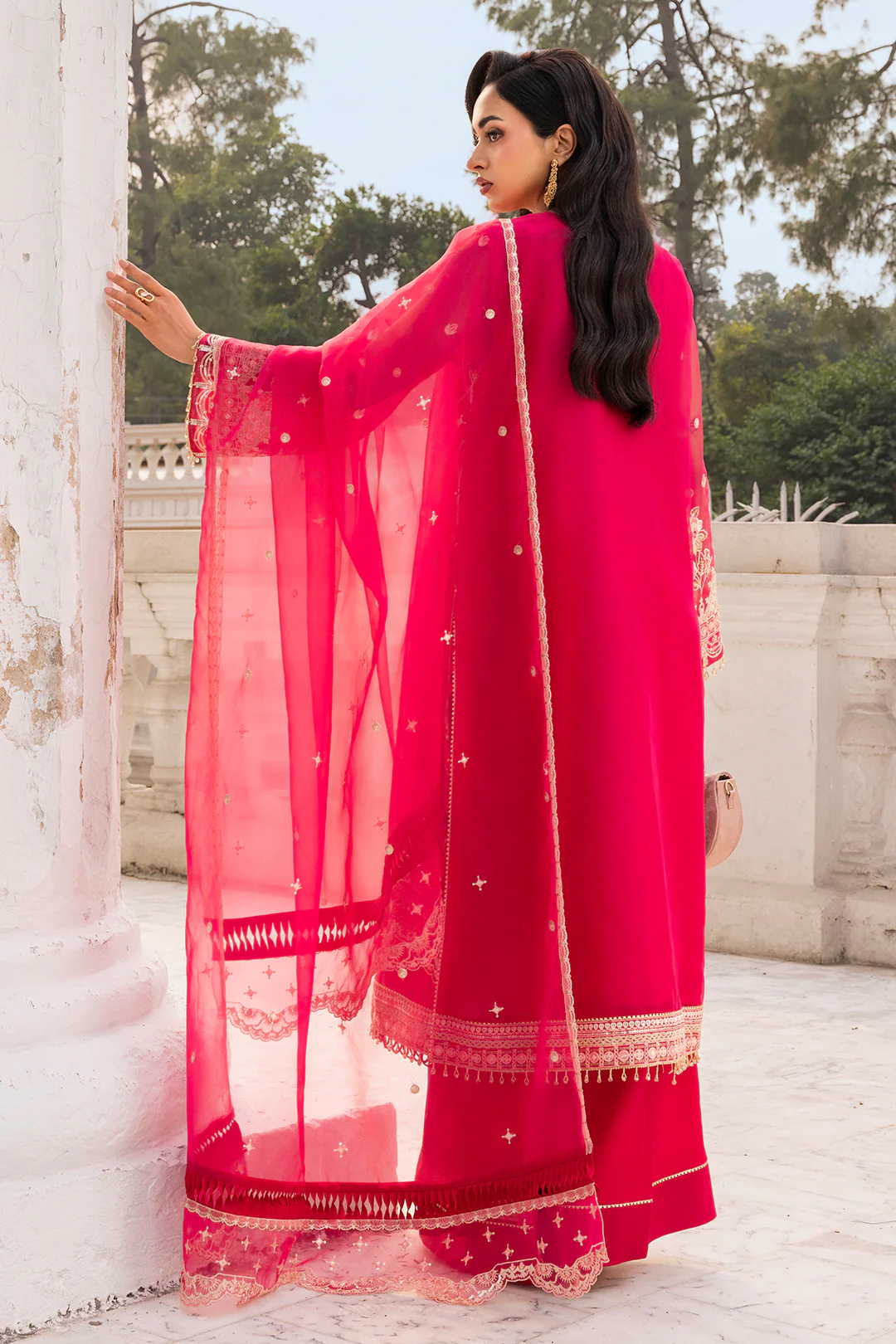 Embroidered Shirt Shalwar Dupatta - 4202 - Image 18