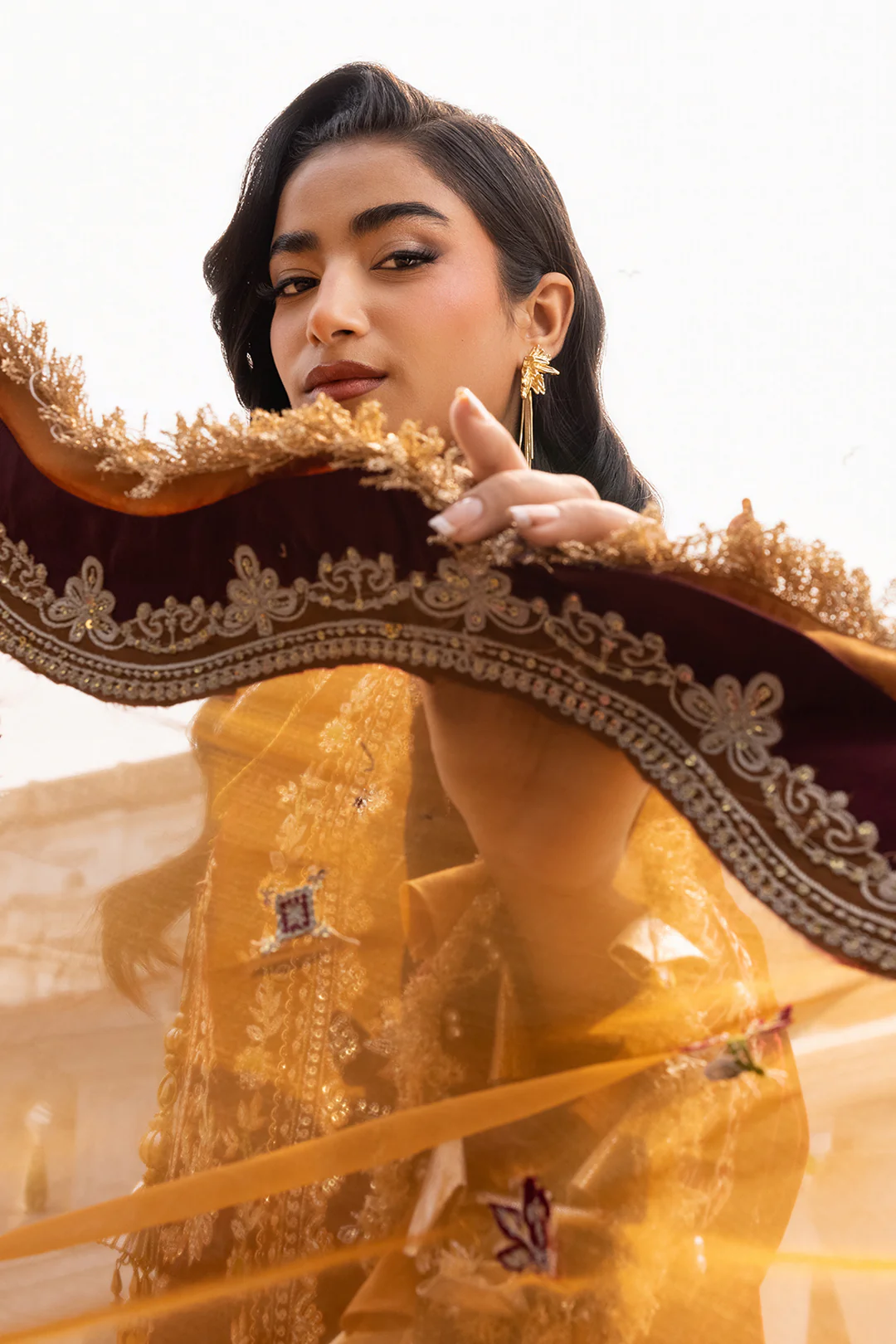 Embroidered Shirt Shalwar Dupatta - 4205 - Image 22