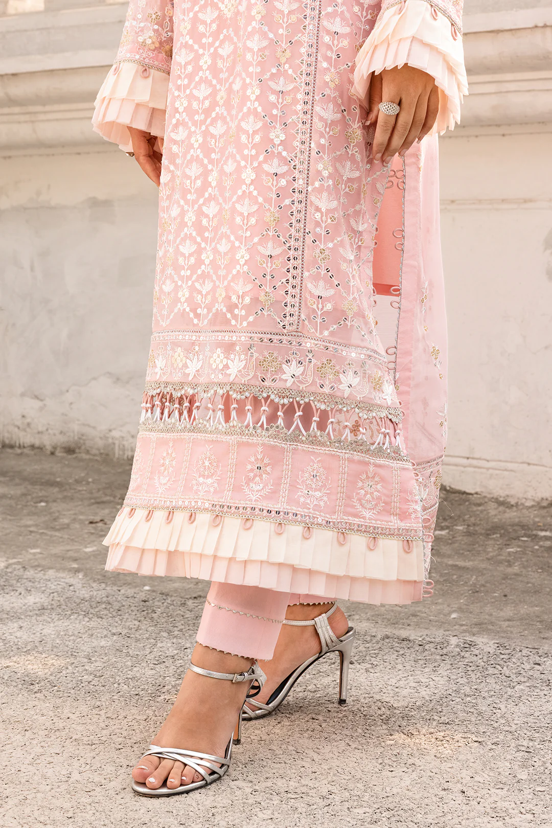 Embroidered Shirt Shalwar Dupatta - 4209 - Image 10