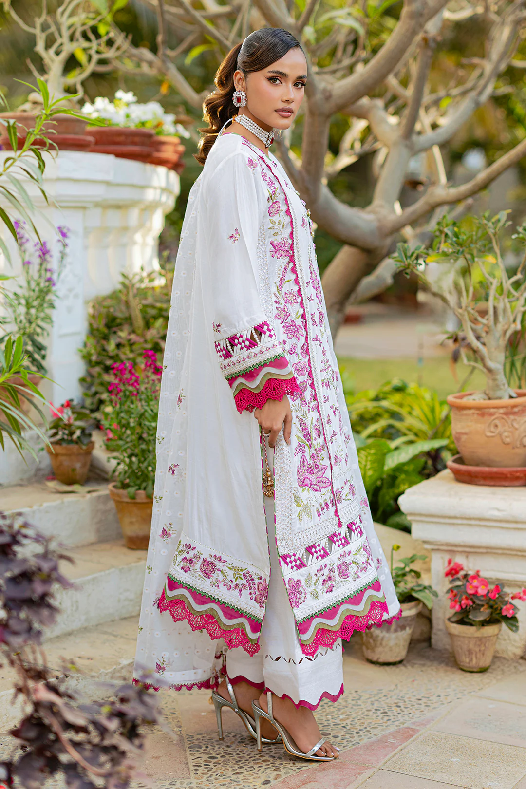 Embroidered Shirt Shalwar Dupatta - 4212 - Image 12