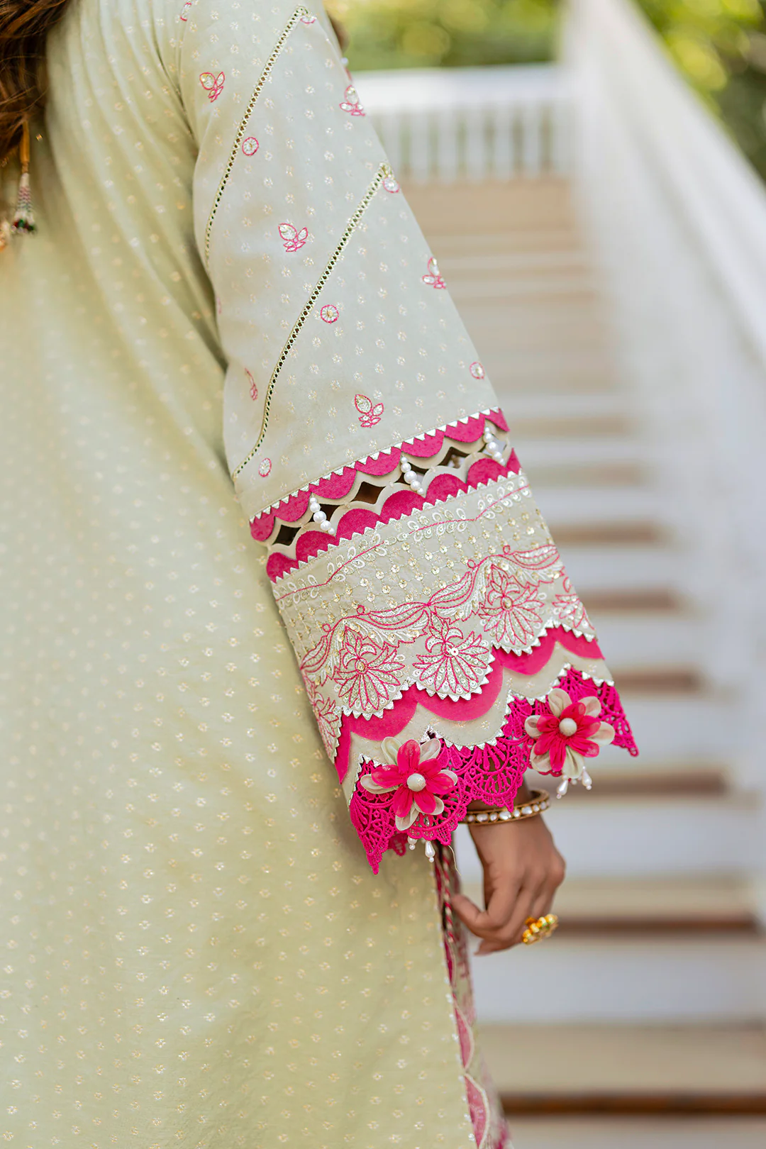 Embroidered Shirt Shalwar Dupatta - 4213 - Image 21