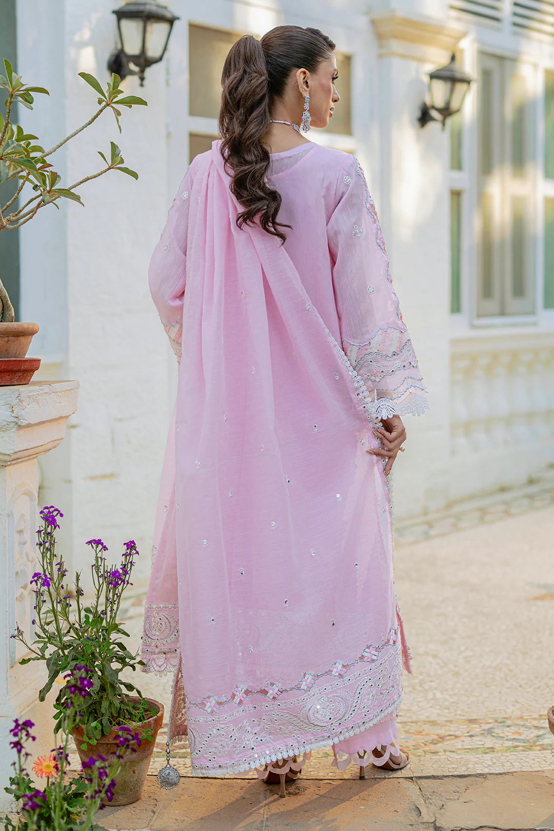 Embroidered Shirt Shalwar Dupatta - 4215 - Image 16