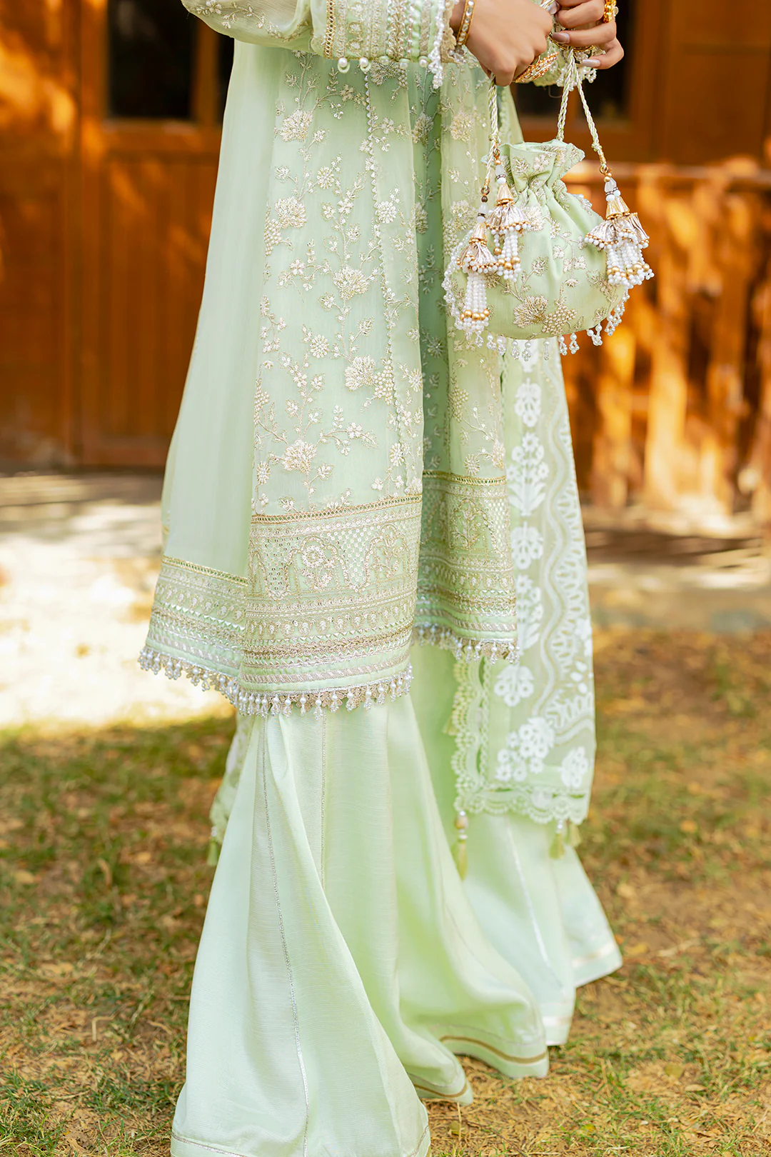 Embroidered Shirt Shalwar Dupatta - 4216 - Image 16